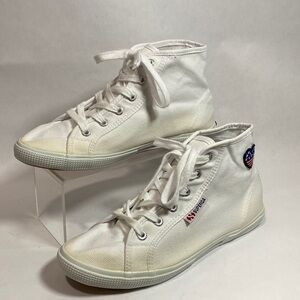 Superga high top canvas shoes‎